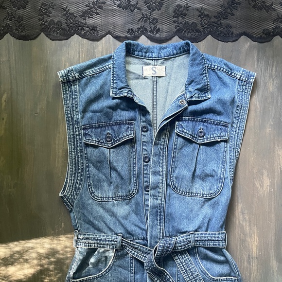 We The Free Blue Denim Jumpsuit - Picture 2 of 9